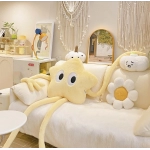 165cm Funny Yellow Star Long Leg Soft Plush Pillow Cushion Cartoon Anime Home Sofa Car Bedroom Cartoon Gift