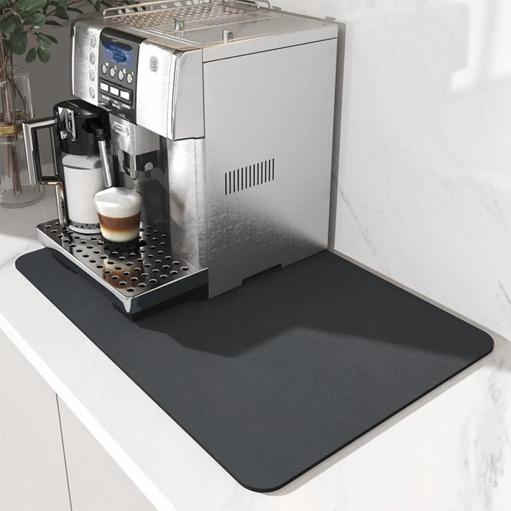 Super Absorbent Anti-slip Coffee Dish Large Kitchen Absorbent Draining Mat Drying Mat Quick Dry Bathroom Drain Pad